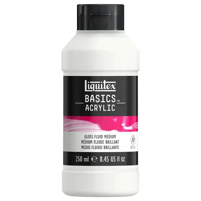 Liquitex Liquitex Basics Gloss Fluid Medium 250ml SG Education