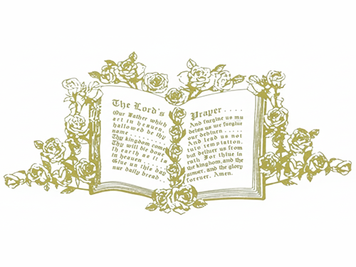 Lord's Prayer Head Panel - Ivory