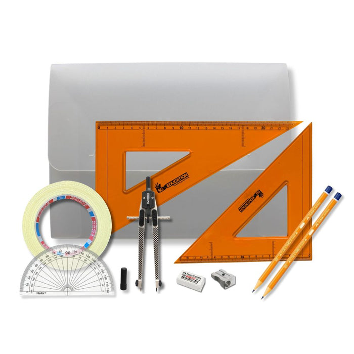 SG Education Poly Box with Tape & SG Strong Set Square SG Education