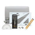 SG Education PolyBox Clutch Pencil Compass, with Clips & SG Set Square (0 at Edge) SG Education
