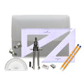 SG Education PolyBox with Clips & Faber Castell Set Square SG Education
