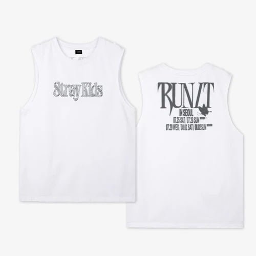 stray kids run it sleeveless top