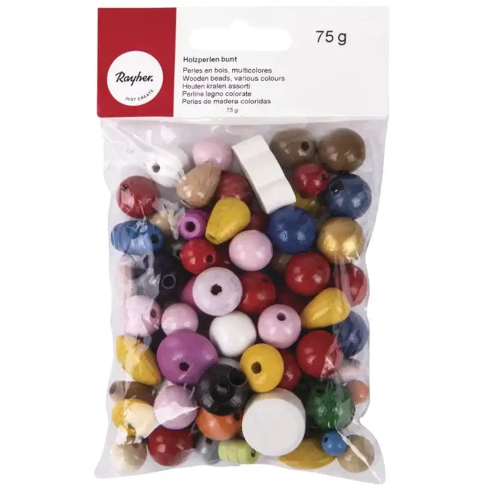 Rayher Rayher Wood Bead Mix 75g SG Education