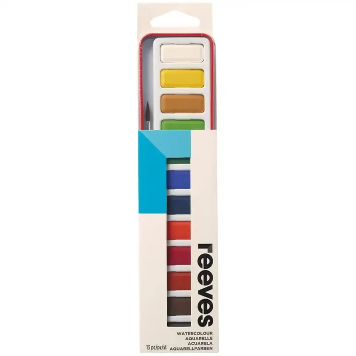 Reeves Reeves Watercolour Tin Tablet Set & Brush SG Education