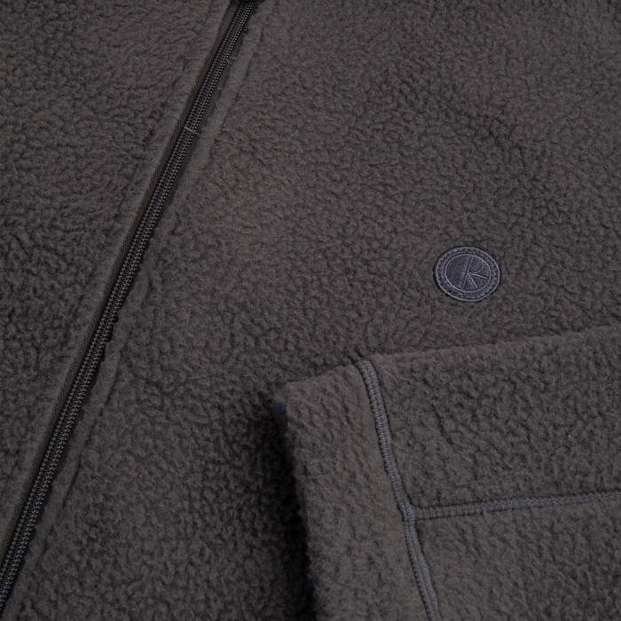 Roman Fleece Jacket - Dirty black