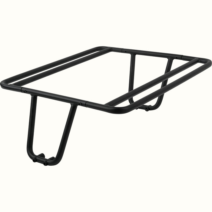 retrospec Roo Rev Electric Cargo Bike passenger handrail accessory in black on a white background.
