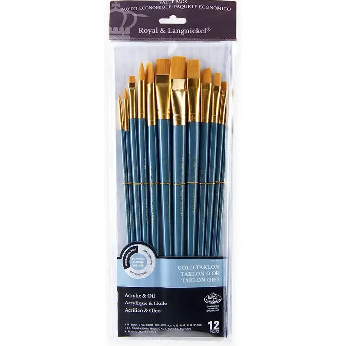 Royal & Langnickel Royal & Langnickel Long Handle Soft Brush Blue Set SG Education