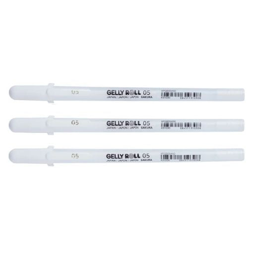 Sakura Koi Sakura Basic Set 3 Bright White Gel Pens Fine SG Education