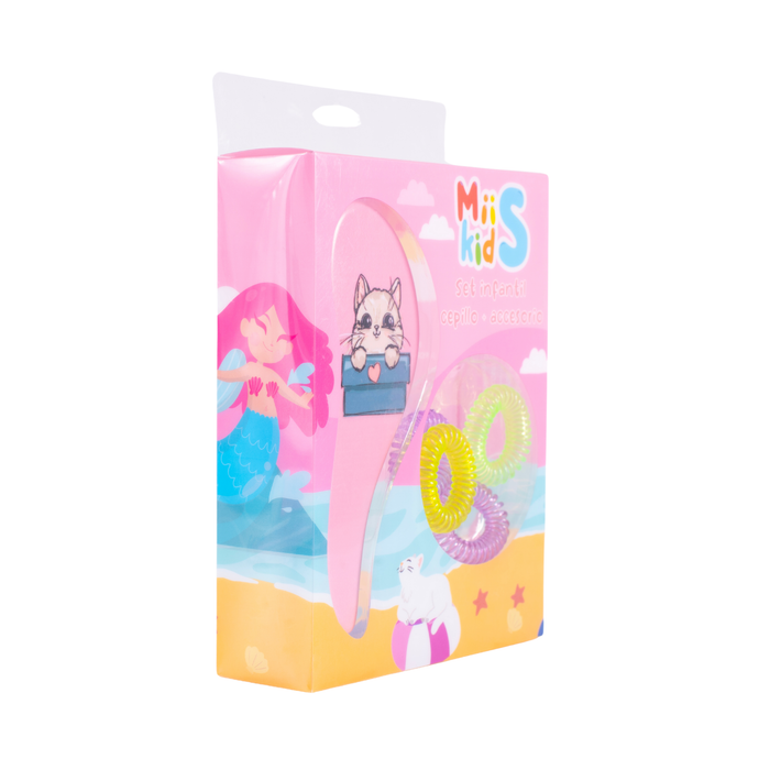 Set de cepillo con accesorios gatito