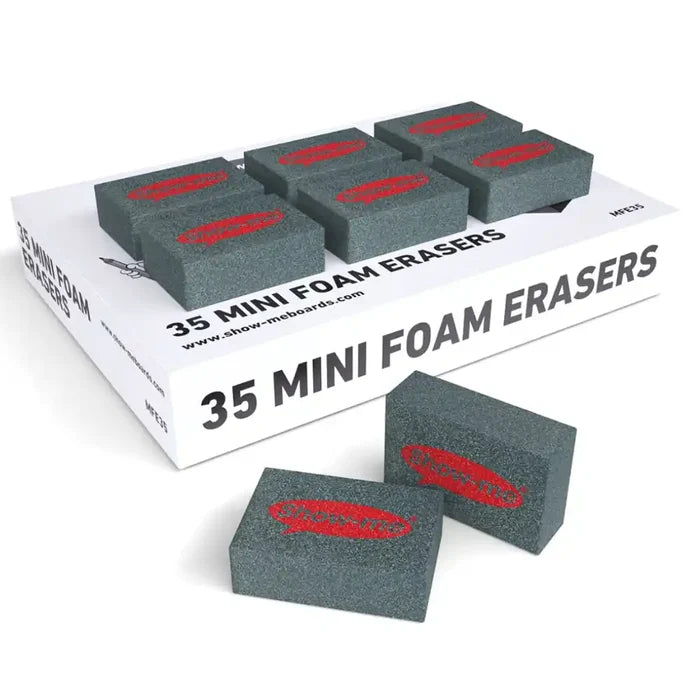 Show Me Show-me Mini Foam Erasers 35 Pack SG Education