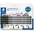Staedtler Staedtler Pigment Artists Intense Black Brush Pen Set SG Education