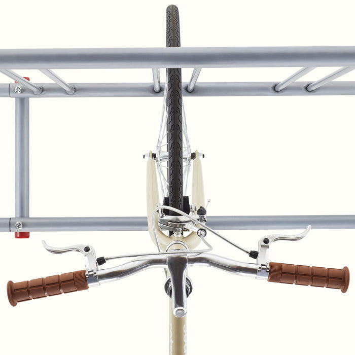 Commercial Bike Rack - Single & Double Sided, 5-20 Bikes | Silver 10-Bike Single-Sided