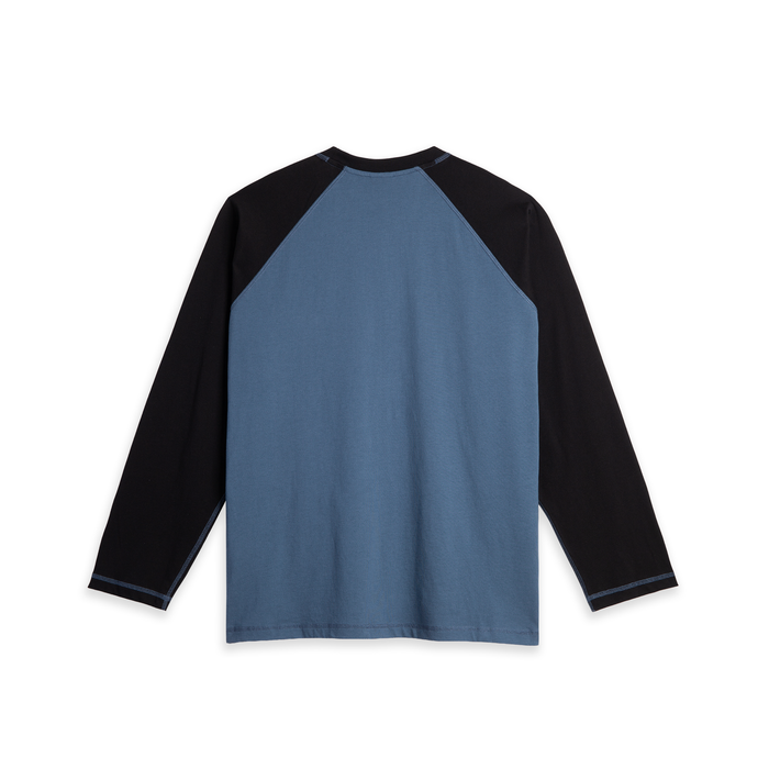 Stevie LS Tee - Grey Blue/Black