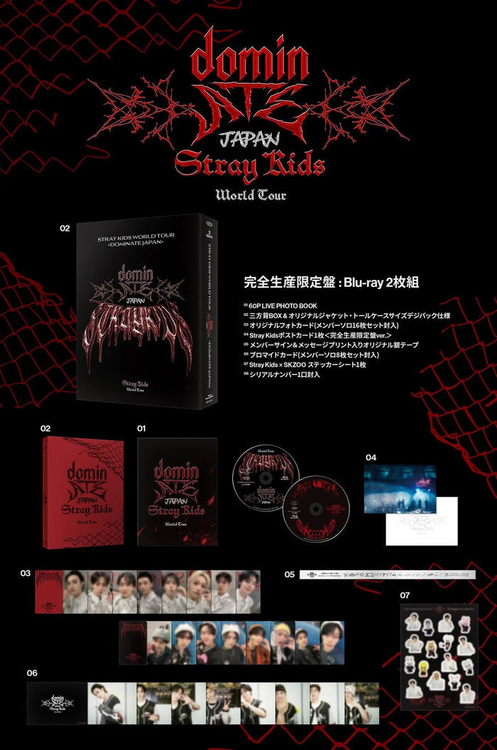 Stray Kids World Tour In Japan Blu-Ray Dominate Japan