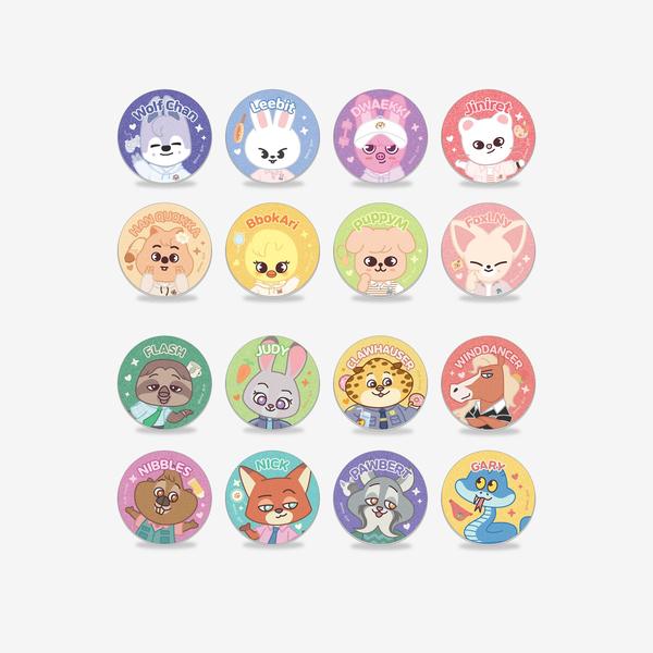 stray kids zootopia 2 secret glitter can badge