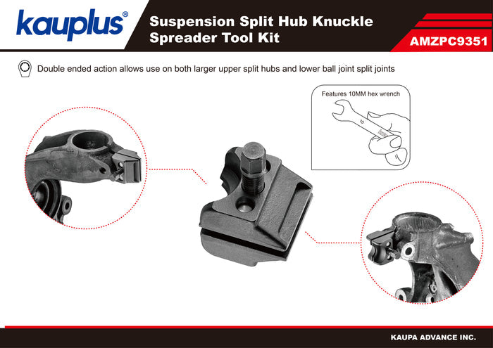 Suspension Strut Spreader Tool - Shock Absorber Ram Strut Remover, Ball Joint Spliter