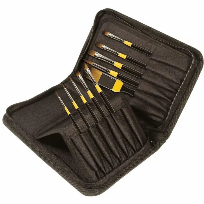 Daler Rowney System 3 Classic Zip Wallet 10 Brush Set SG Education