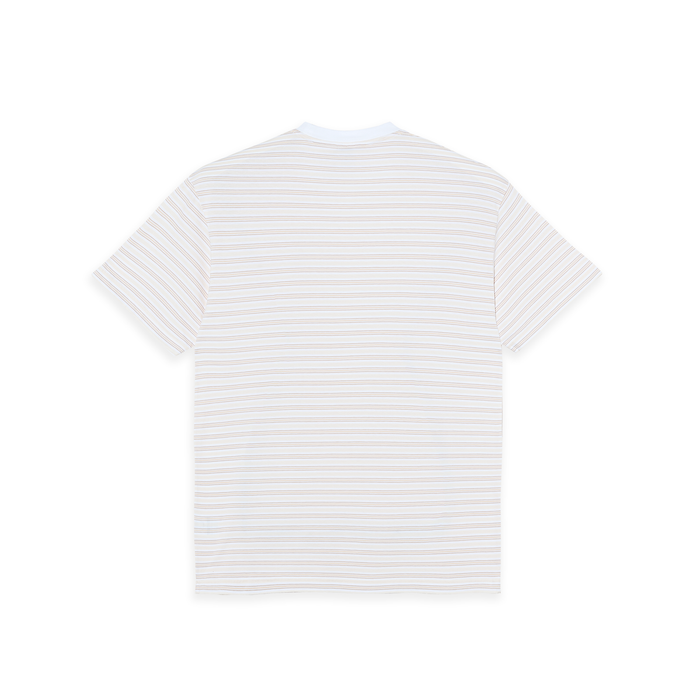 Tee | Stripe - White/Taupe