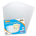 SG Education Tiger A3 Pack 10 Open Top & Side Clear 200mic SG Education
