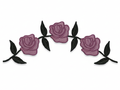 Triple Rose Head Panel - White