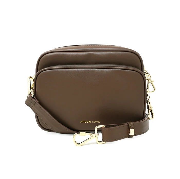 DarkBrown-Gold / Slash-resistant Wide Faux Leather (33" - 59")
