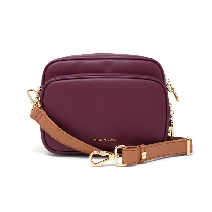 Burgundy-Gold / Slash-resistant Wide Faux Leather (33" - 59")