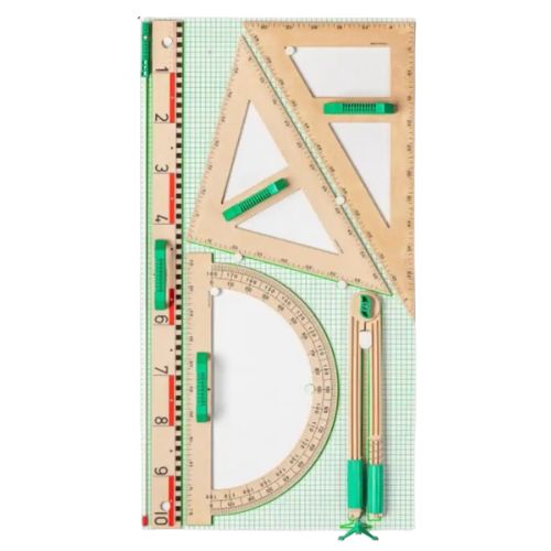 Wissner Wissner Wood Board Geometry Magnetic Set SG Education