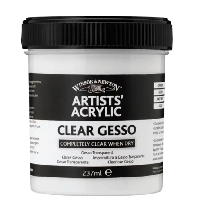 Winsor & Newton W&N Artists' Acrylic Clear Gesso 225ml SG Education