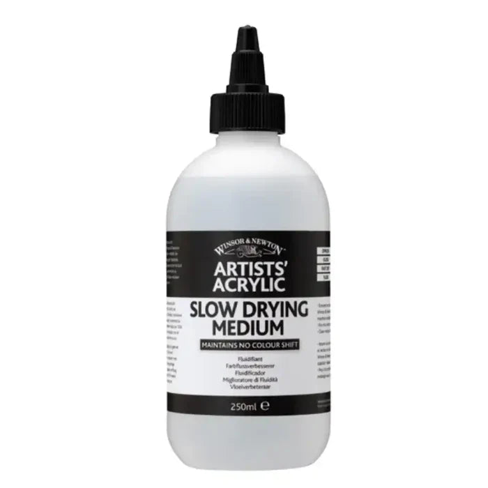 Winsor & Newton W&N Artists' Acrylic Slow Drying Medium 250ml SG Education