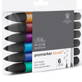 Winsor & Newton W&N Brushmarker Rich Tones 6 Pack SG Education