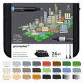 Winsor & Newton W&N Promarker Architectural Tones Wallet 24 Set SG Education