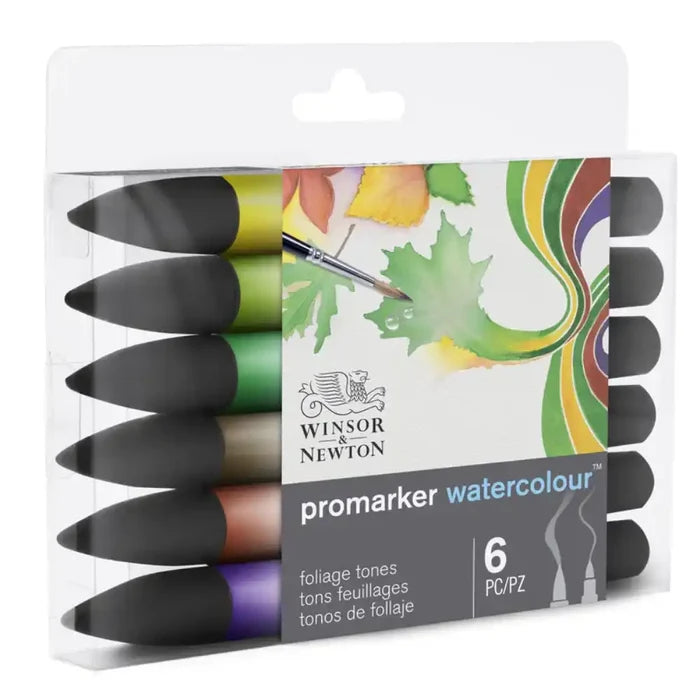 Winsor & Newton W&N Promarker Foliage Tones 6 Set SG Education