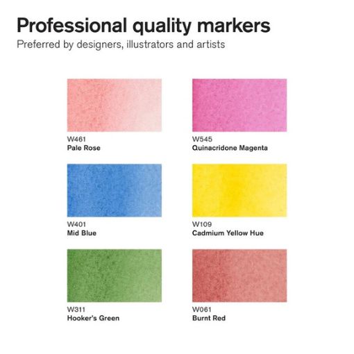 Winsor & Newton W&N Promarker Foliage Tones 6 Set SG Education