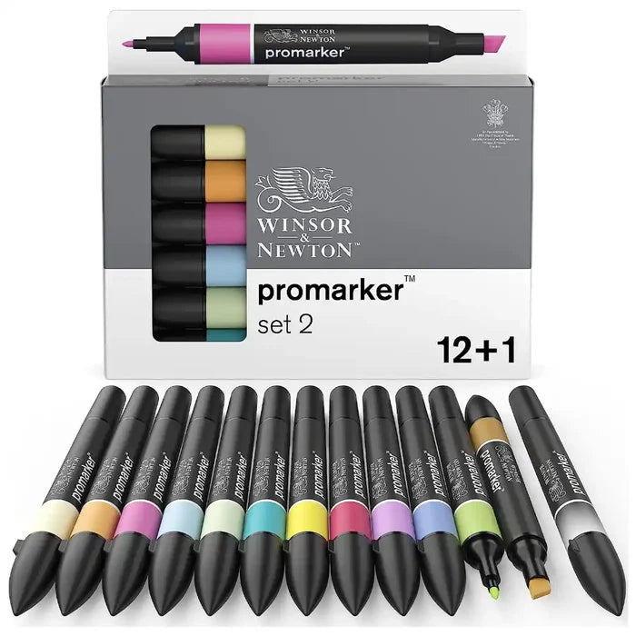 Winsor & Newton W&N Promarker Pastel Set 2 12 Pack SG Education
