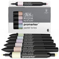Winsor & Newton W&N Promarker Pastel Tones 6 Pack SG Education