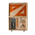 SG Education Wooden Box with Clutch Compass, Clips & SG Strong Set Square SG Education
