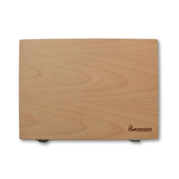 SG Education Wooden Box with Tape & Elastika Set Square SG Education