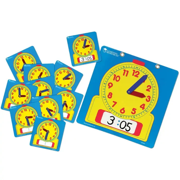 SG Education Write & Wipe off Class Clock Set SG Education